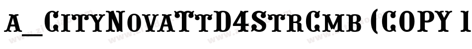 a_CityNovaTtD4StrCmb (COPY 1)字体转换
